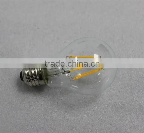TUV CE ROHS Approved Clear glass 6W E27 LED Filament bulbs