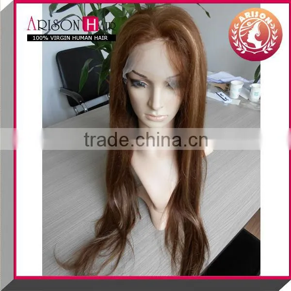 High quality glueless silk top full lace wig