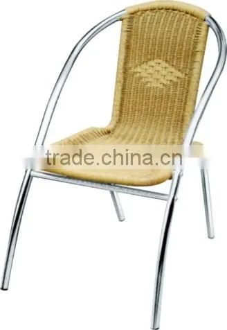 stainless steel wicker chair