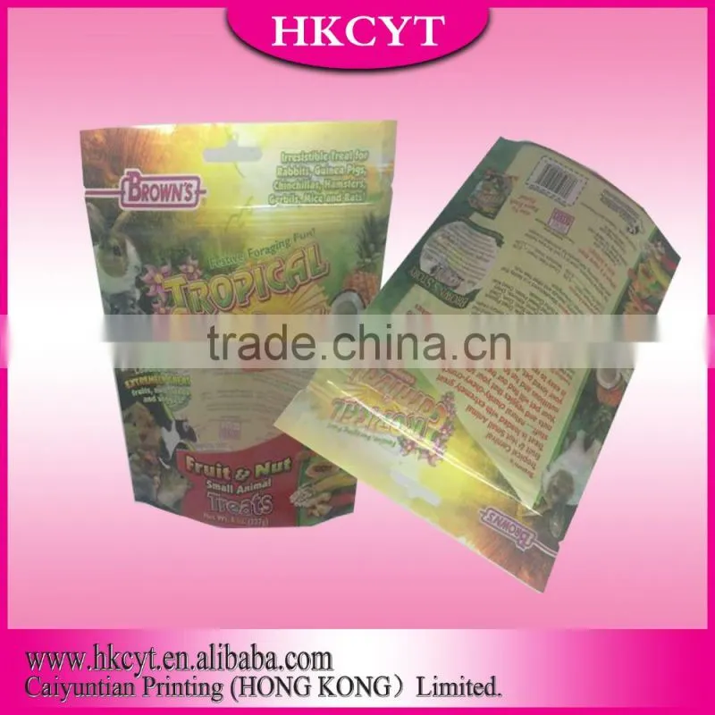Zipper Top Sealing & Handle custom food packaging pouch