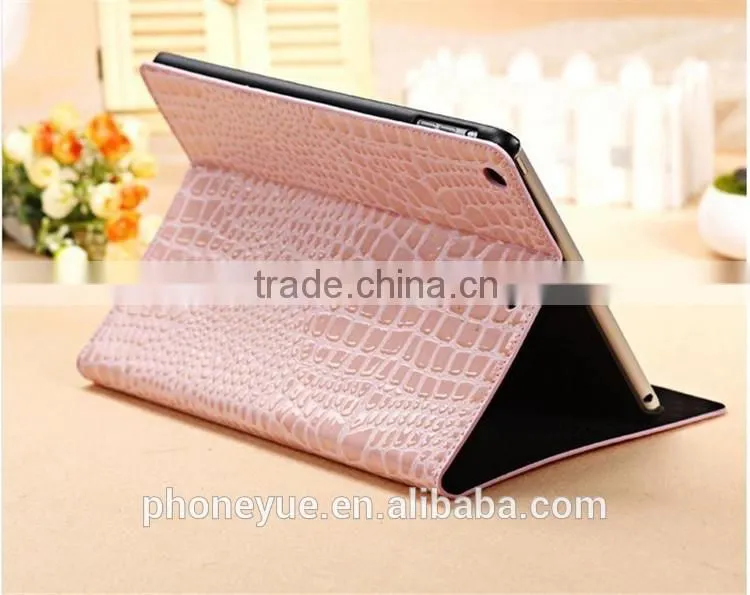 Protective Slim Crocodile Tablets Stand Leather Case for iPad Mini 1/2