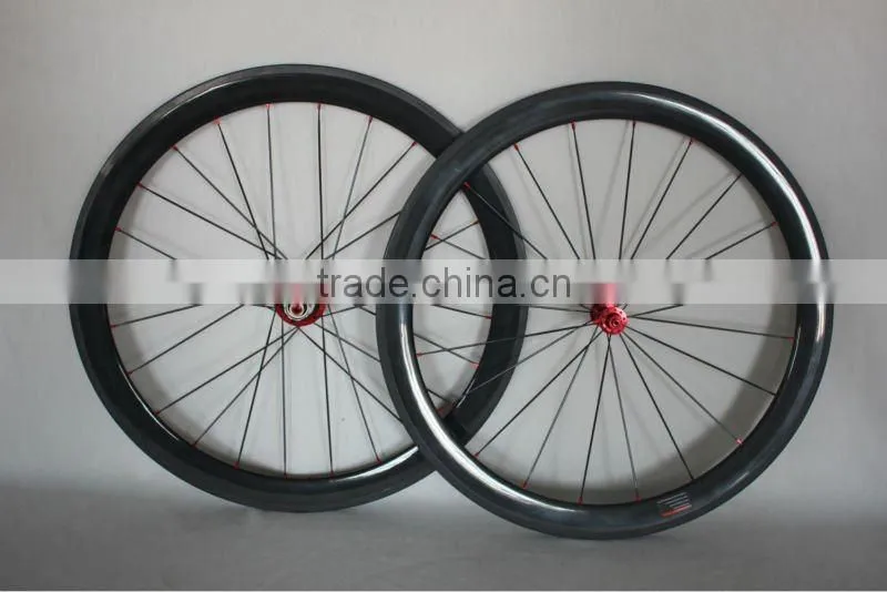 Toray T700 road wheelset tubular 50mm road bicycle rims 700c MT-50T