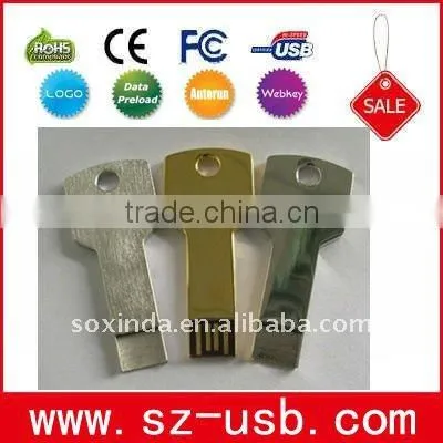 Metal key usb flash drive gadget