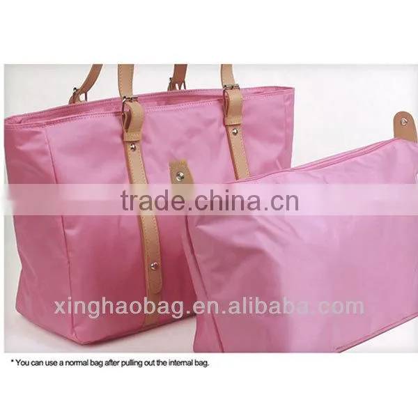 Guangzhou factory promotion cheap custom nylon tote bag