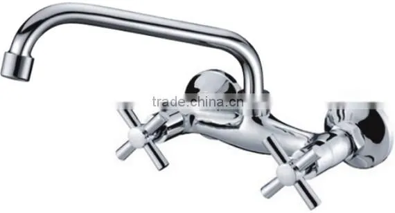 Wall mount stainless steel tube faucet