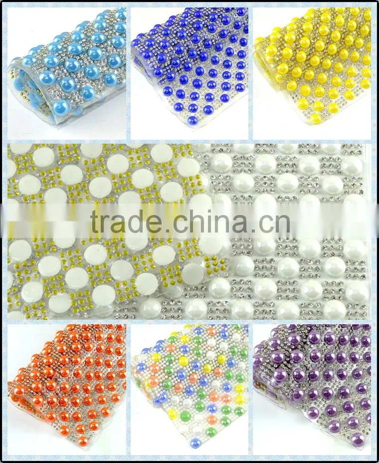Cheaper Price Wholesale Iron-on Ceramic Rhinestone Trimming Mesh Rolls, Cramic Stone Sheets Roll Net for Fashion Bag