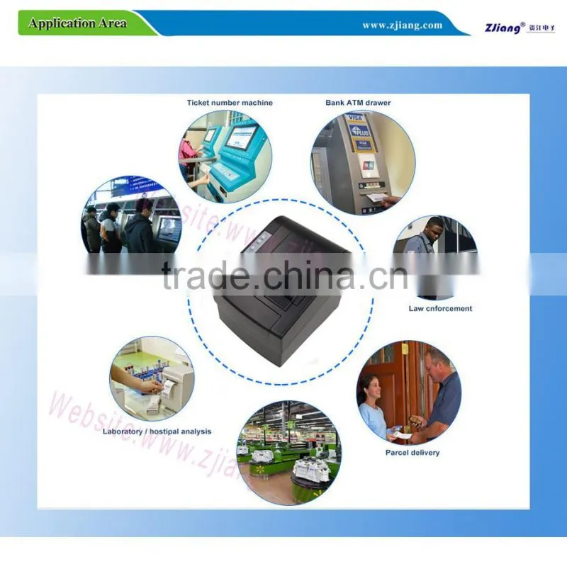 Portable wifi wireless thermal printer with 300mm/second speed