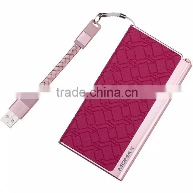 Momax MFI Luxury Power Bank for Universal Mobile Phone Elite Series Quick Charging 5000mAh External Battery TB-0300