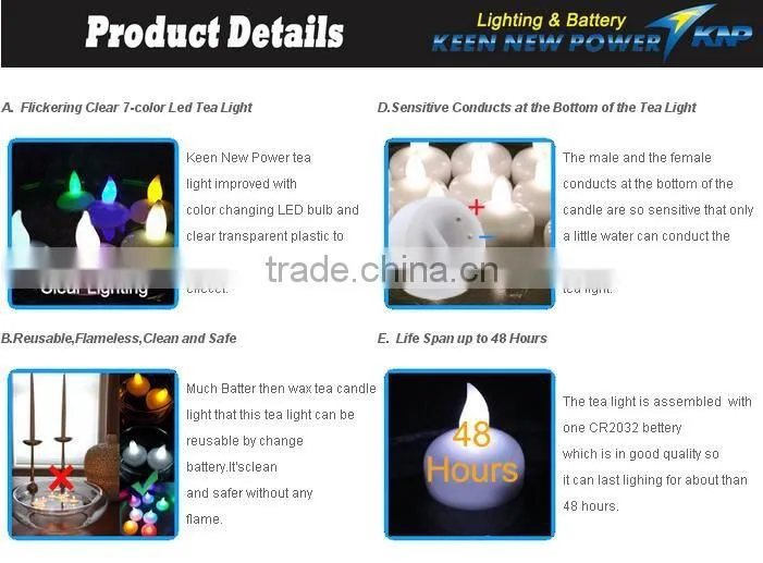 Hot Wholesale Water Floating Led Tea Light Candle