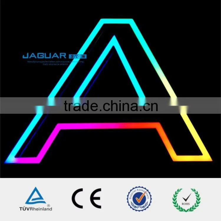 Alibaba express outdoor led multicolor signs with electronics led signs