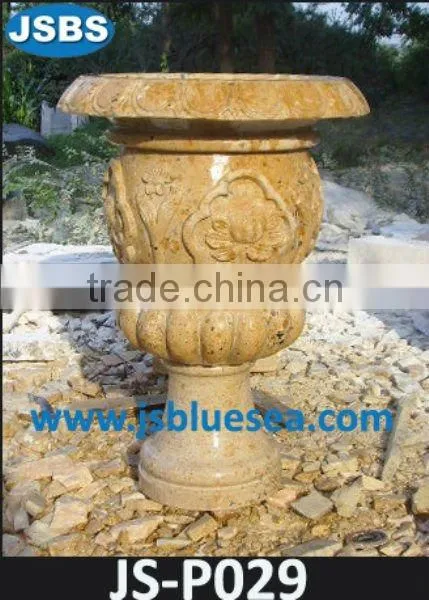 Handmade Stone Mini Artificial Flower Pot China Manufacture