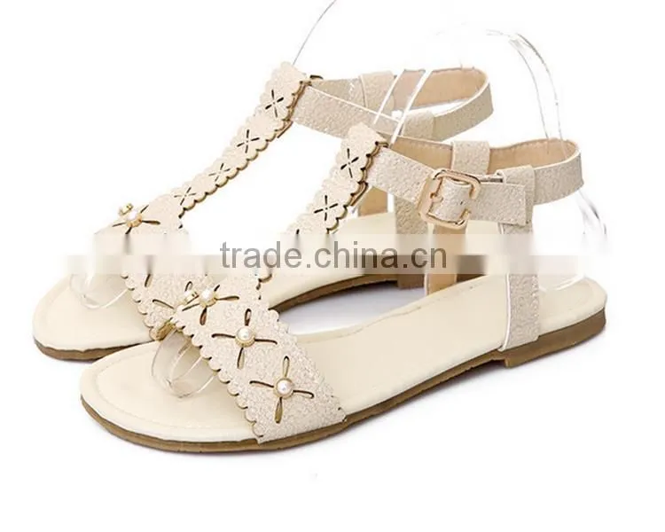 Brand new leather flat sandals for men fashion flat summer sandals 2014 for women with high quality XT-DA0758