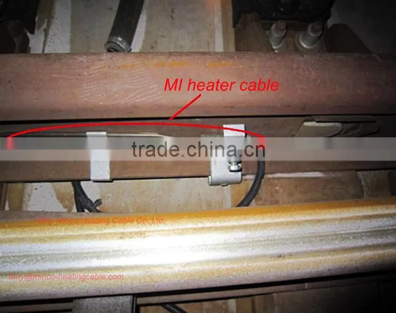 MI Heater Cable Mineral Insulated Heating Cable Strip for Railway Snow Melting