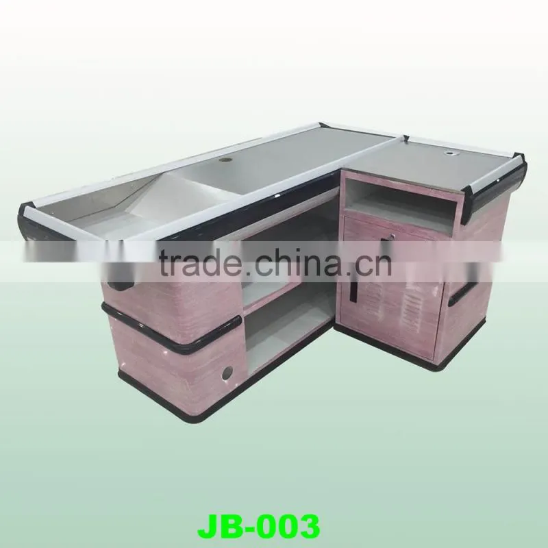 stainless steel retail checkout counter