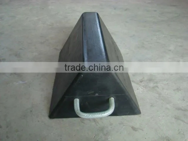 Strong rubber wheel stopper
