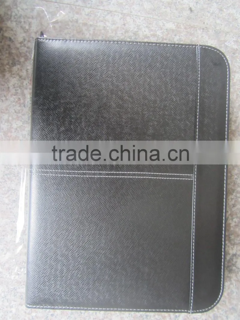 High quality office A4 size leather PU file folder