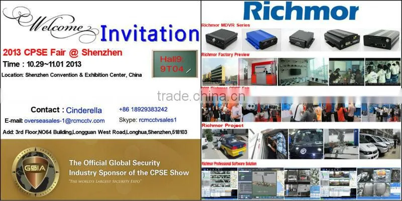 Economic 2CH/4CH WIFI CCTV DVR 3G Mini DVR with Google Map