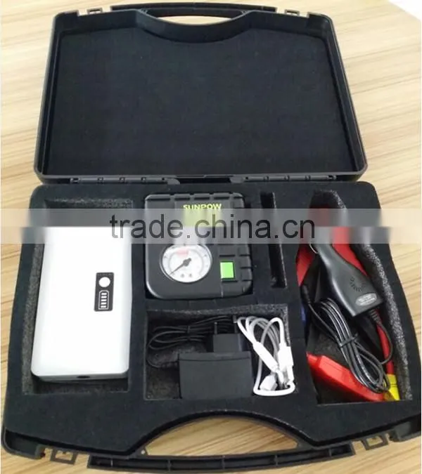 SUNPOW hot sale portable jump starter with air compressor