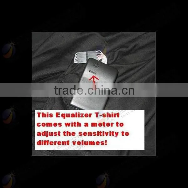 party decoration china supplier sexy el t-shirt for men/women