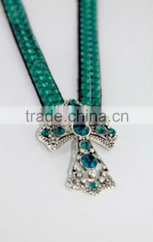 Cross Rhinestone Gem Western Cowgirl Cowboy Boot Jewelry Anklet Charm Strap