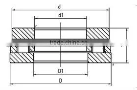 Thrust roller bearing 81211 ball roller bearing