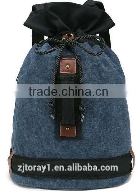Blue Canvas Cheap Designer Backpack Bag for Teenager School Backpack