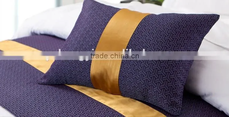 100%polyester high quality hotel bed runner
