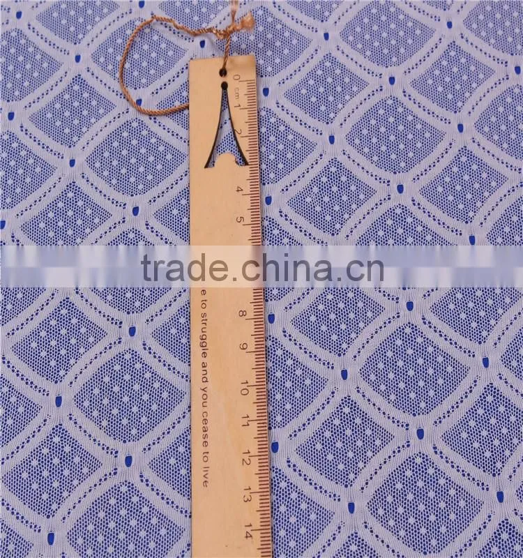 Thinner geometric stretch mesh lace fabric for fashion design lace baju kurung