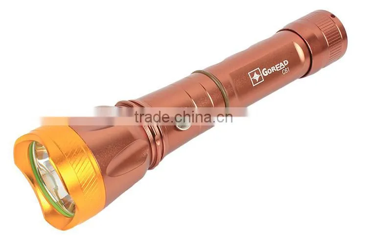 Goread C61 R2 aluminum direct charge LED flashlight USB power bank for iphone