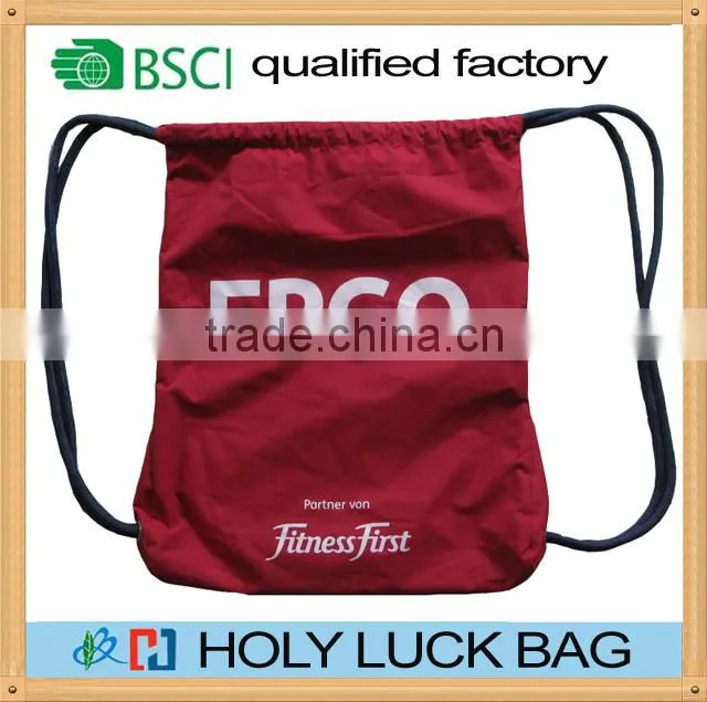 Multifunctional reusable drawstring shoes sport bag