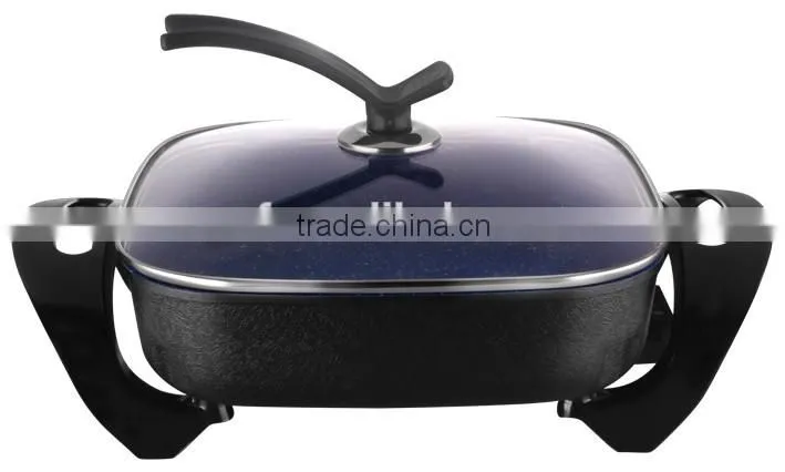 Square Electric Frying Pan With Temperature Adjustable Knob