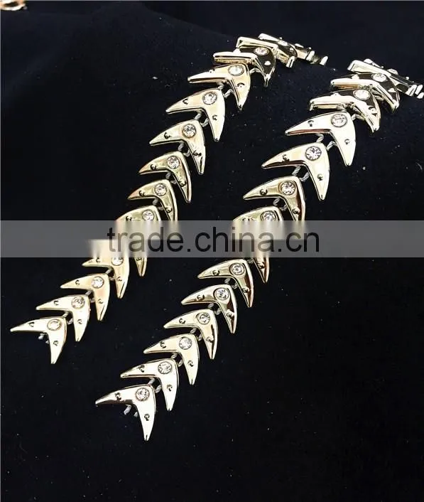 High quality rhinestone trimming tape chain