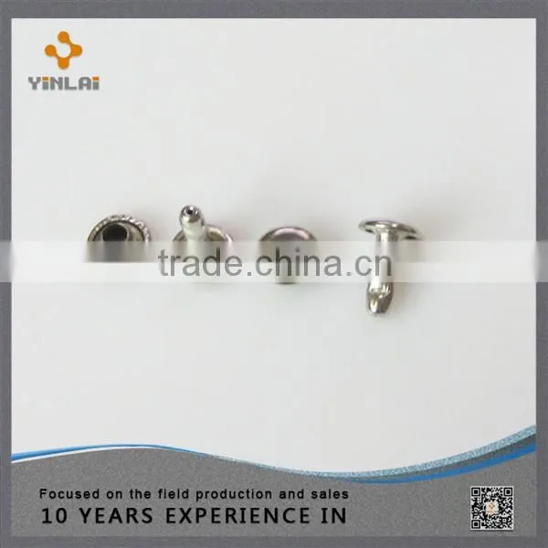 Nickle metal double head rivet