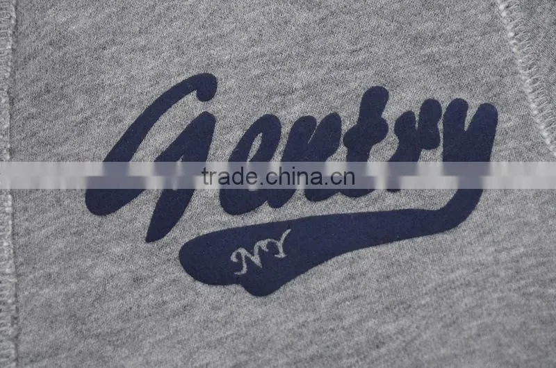 Slim washed cotton embroidered hooded hedging buttons for thick fleece hoodie
