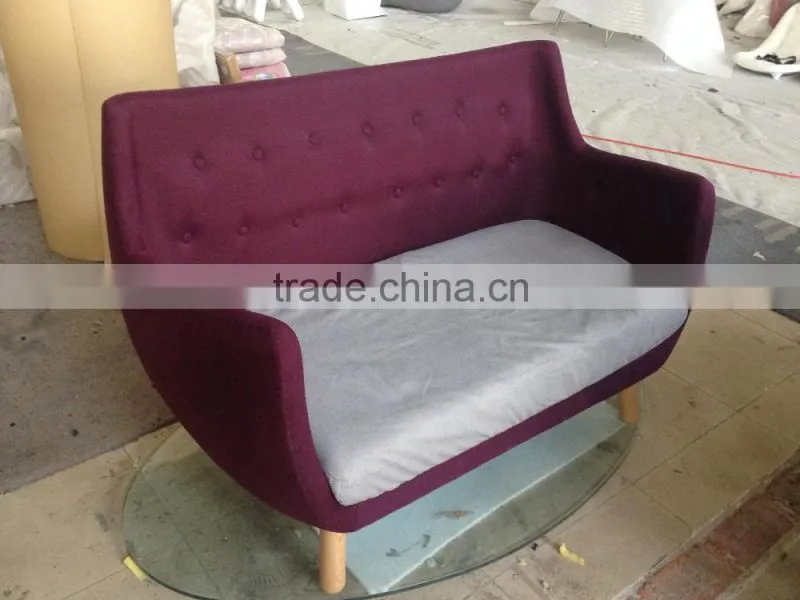 stylish fiberglass shell finn juhl poet sofa replica