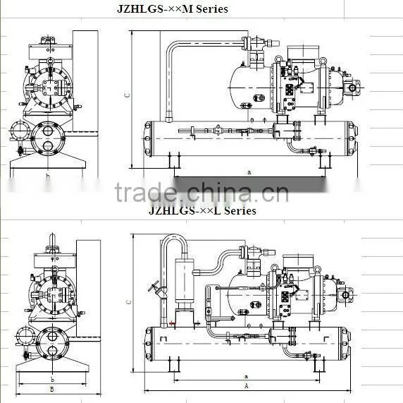 Middle Temperature Screw Compressor Racks(With Hanbell Screw Compressor)