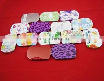 Cell phone shape Slip cover plastic biscuit mirror make up/handy mirror
