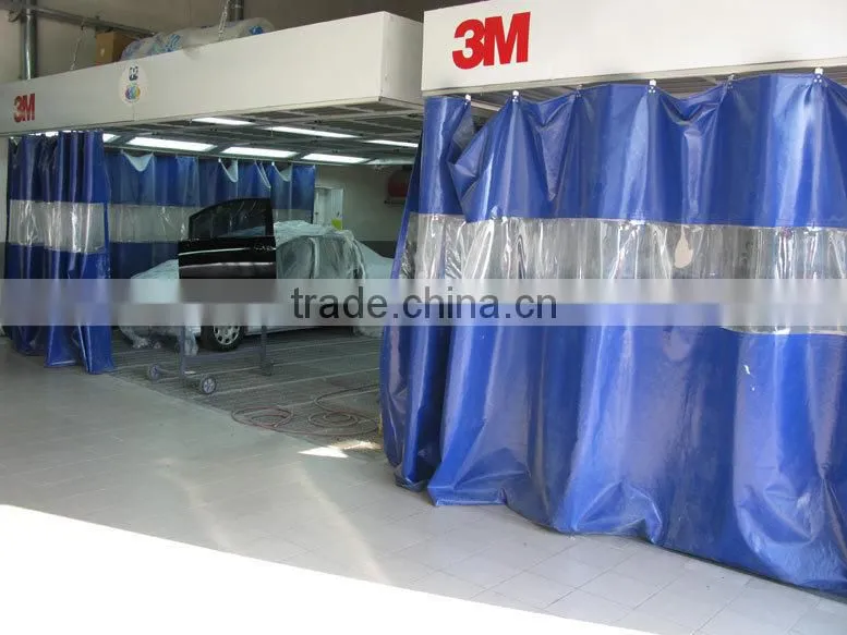 4-fold main door spray booth, spray booth drive through