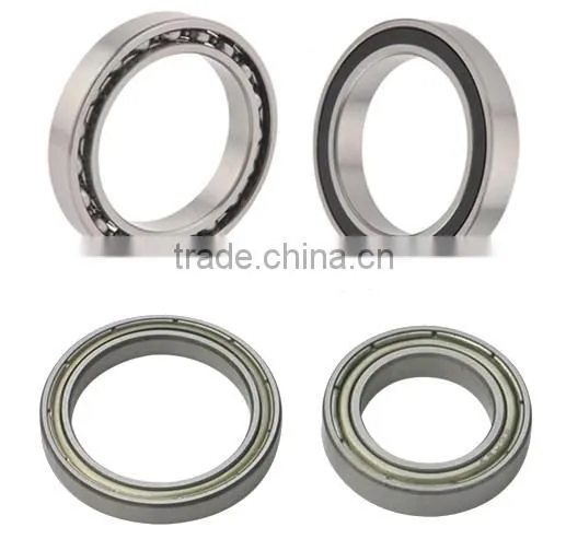 15mm bore deep groove silver thin wall radial ball bearings 6902 6802 6702 63802 ZZ LLU with 4 ~ 7 mm breadth
