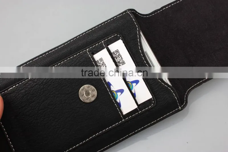 Business style cell phone pouch with card slot for man