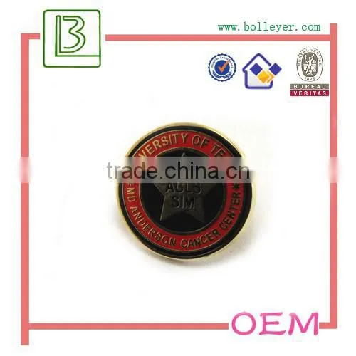 company logo gold metal pin badges