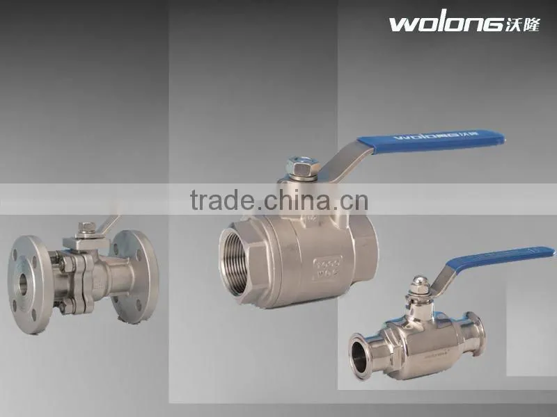 sanitary stainless steel manual quick installed ball valve with clamp