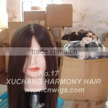 Male/Female human hair training head/natural hair training mannequins head
