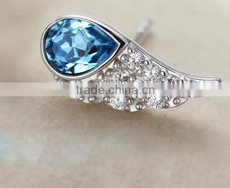2014 Newest design austrian crystal earrings ,Fashion jewelry 2014 wholesale rhinestone women fashion earring