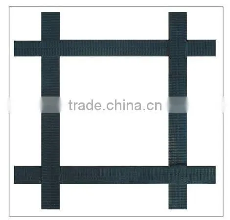 (Factory)50KN--50KN,50mx6m,Low Elongation Steel--Plastic Geogrid