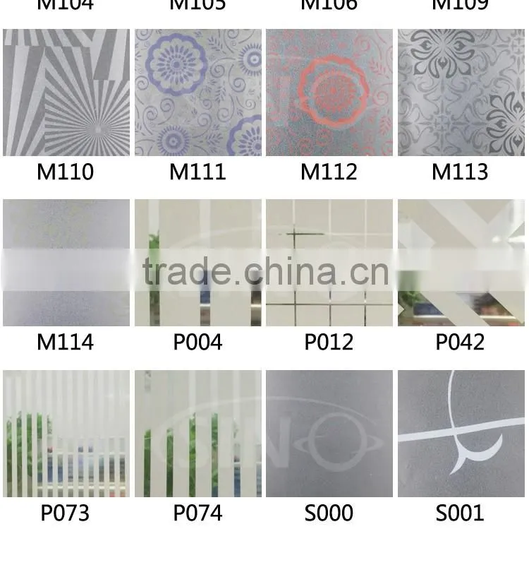 D701 1.22x50M 3D Glass Film Window Design PVC Sticker