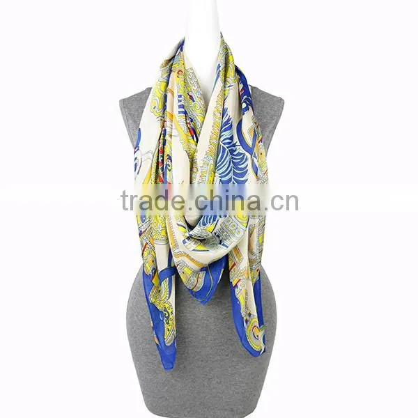 Fashion Printing chiffon chiffon scarf Square Scarf