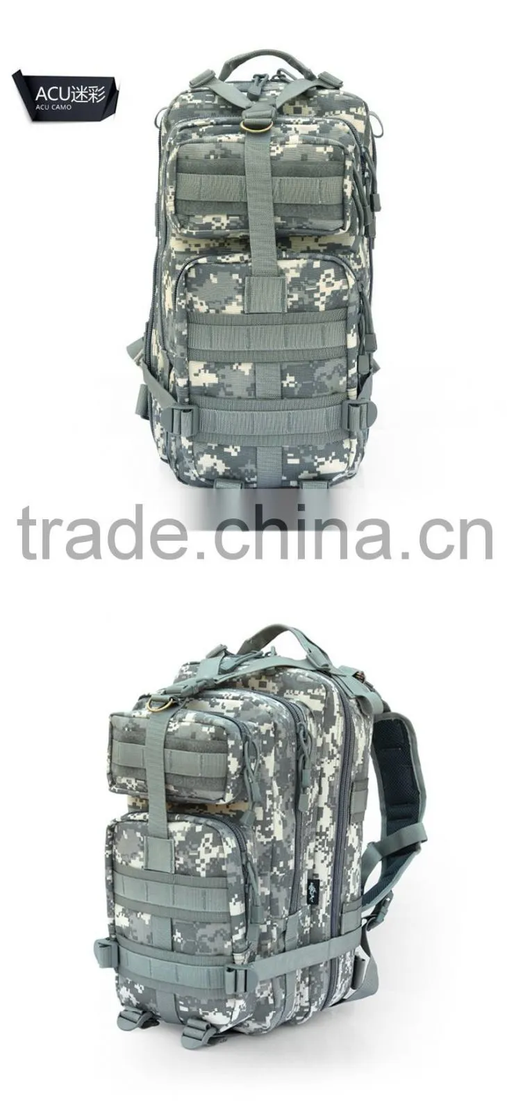 Army mountaineering bags Outdoor waterproof camouflage 3P Tactical Backpack