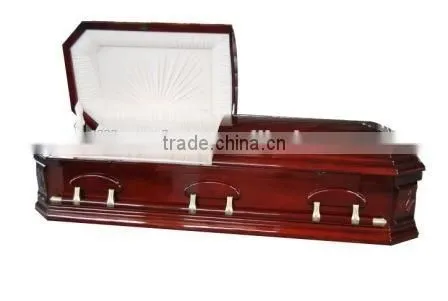American style wooden casket