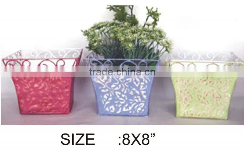 Iron garden decoration planter pot
